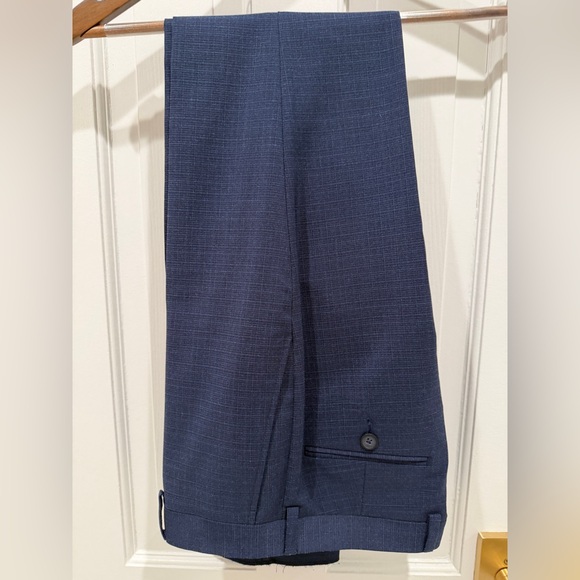 Andrew Marc Kids' Dark Blue Check Suit Boys Size 16 NWOT - Picture 8 of 9